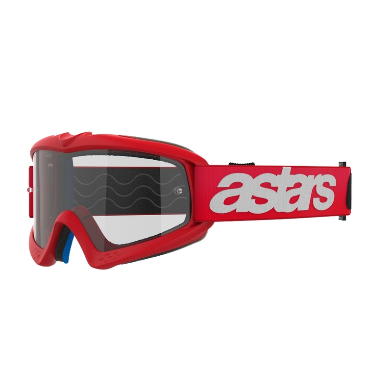 Alpinestars Vision Youth Blaze rode kinder motorcrossbril met heldere lens