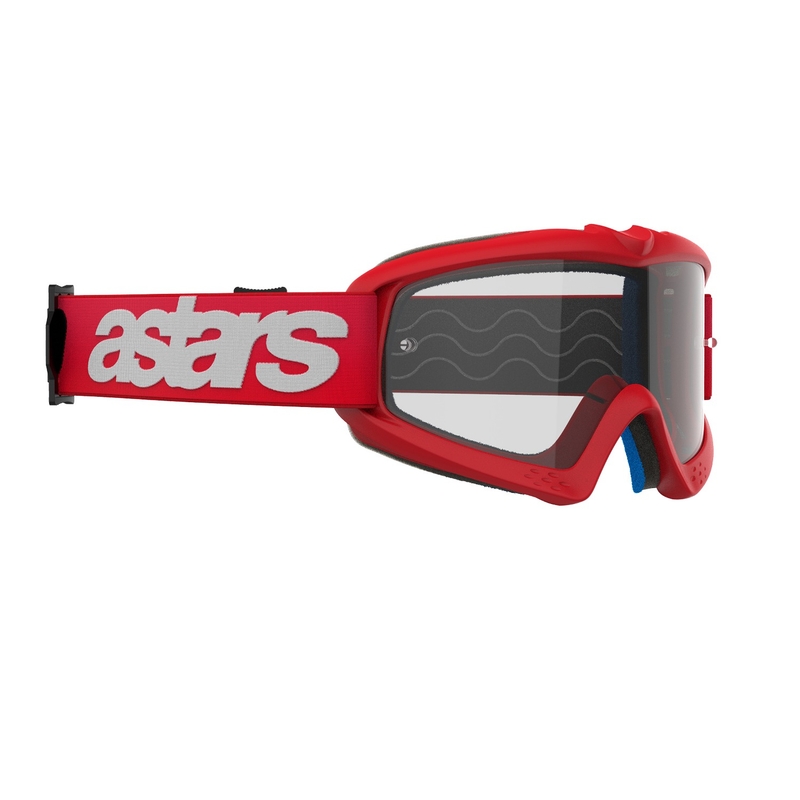 Alpinestars Vision Youth Blaze rode kinder motorcrossbril met heldere lens