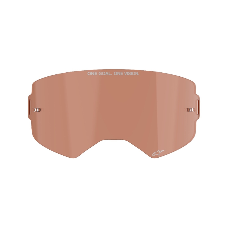 Plexi voor Alpinestars Supertech oranje-bruin-achterbrandbril