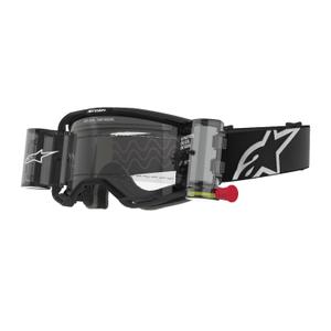 Alpinestars Vision 8 Corp ROLL-OFF Wide Vision motorcrossbril zwart met heldere lens
