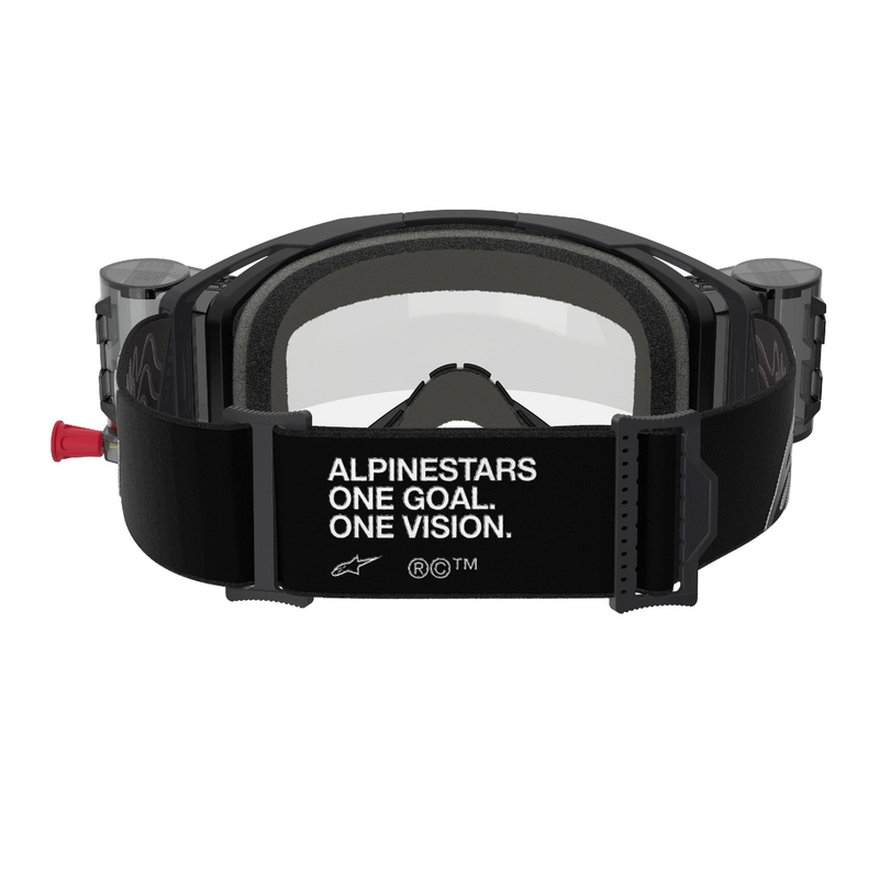 Alpinestars Vision 8 Corp ROLL-OFF Wide Vision motorcrossbril zwart met heldere lens