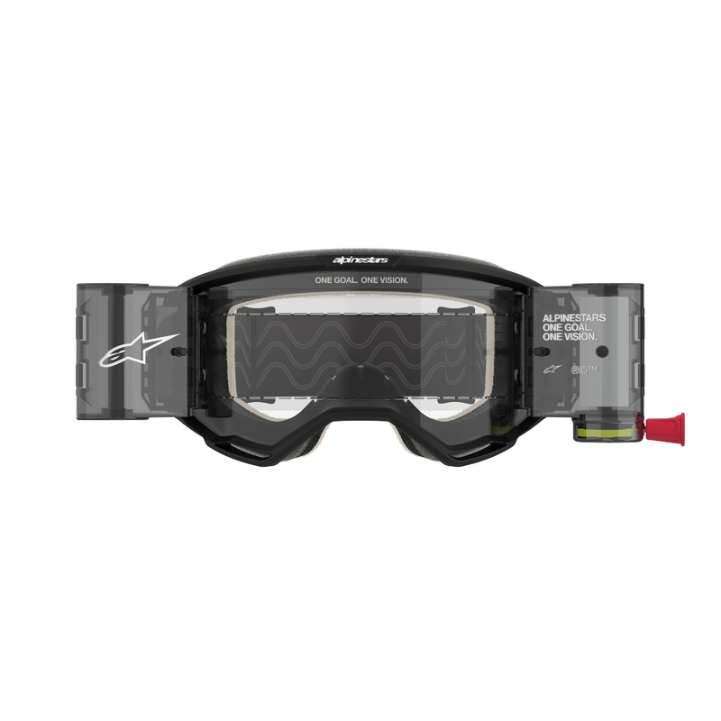 Alpinestars Vision 5 Corp ROLL-OFF Wide Vision motorcrossbril zwart met heldere lens