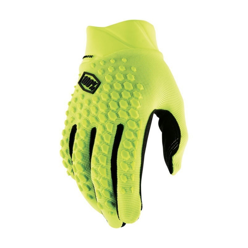 Motorcross handschoenen 100% Geomatic fluo geel