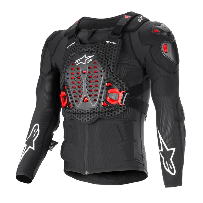 Alpinestars Bionic XTR Plasma zwart-rood-witte bodyprotector