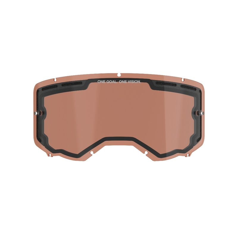 Plexiglas voor Alpinestars Vision 8/5/3 double antifog oranje bruin afterburn