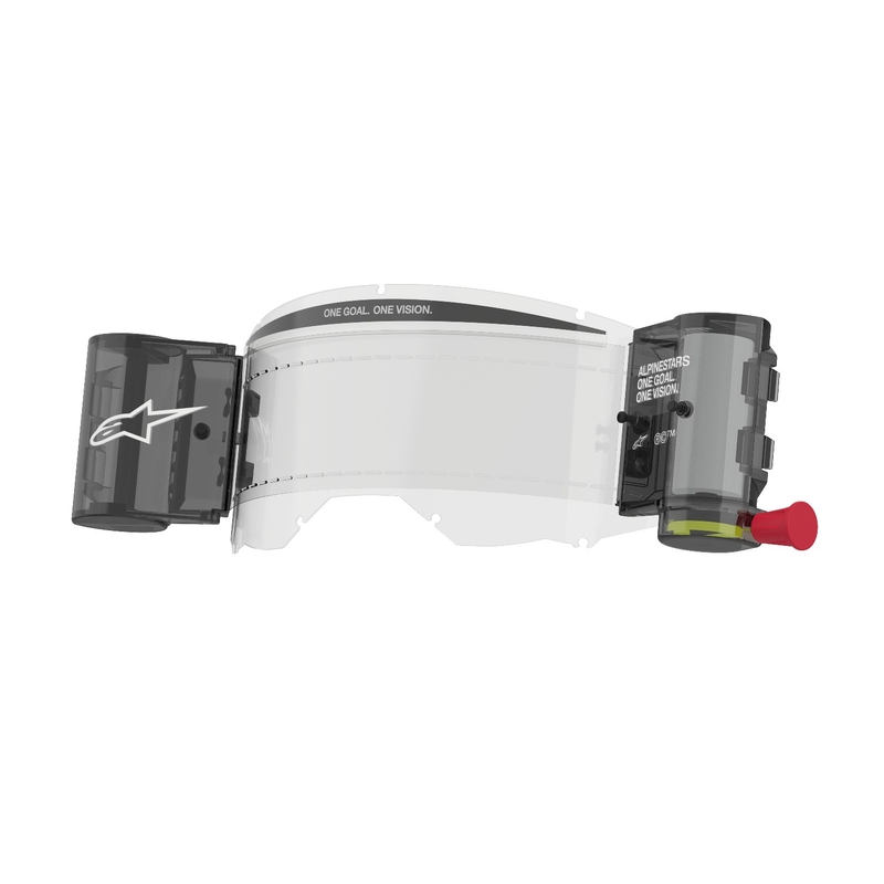 Vervangingsset Alpinestars Roll-off Wide Vision voor Vision 8/5/3 bril met pinnen voor afscheurfolies helder plexi