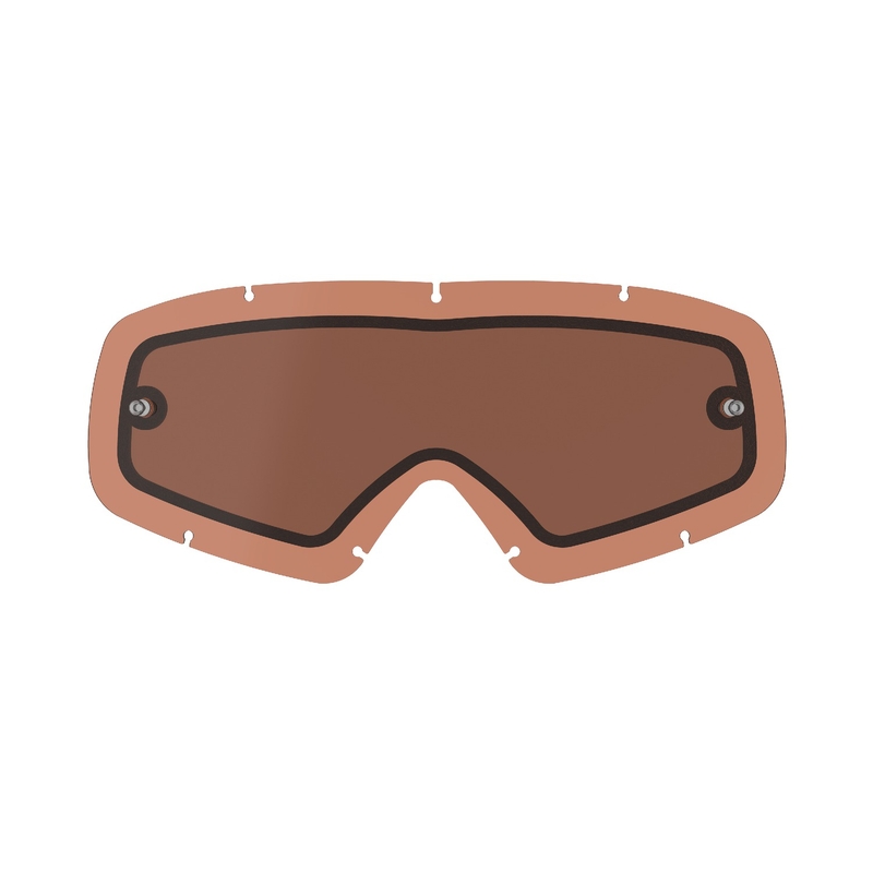 Alpinestars Vision Youth dubbele antifog oranje-bruin-achterbrand
