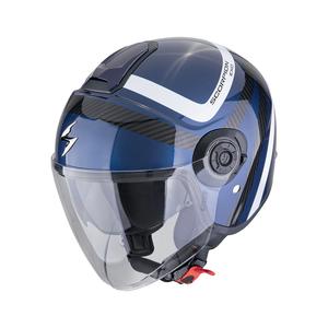 Open motorhelm Scorpion EXO-CITY II RIVA blauw-zwart