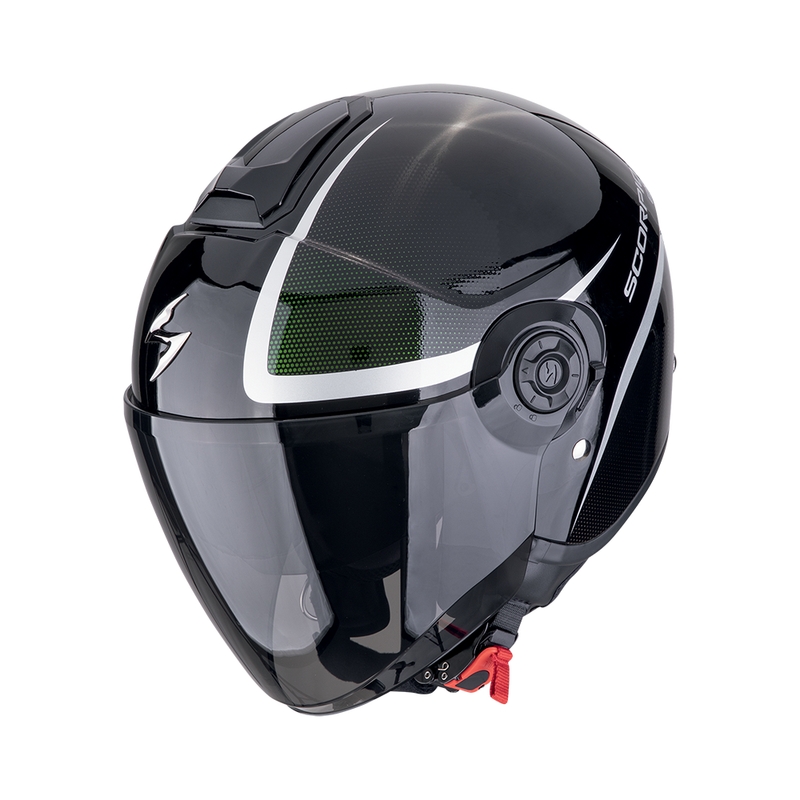 Open motorhelm Scorpion EXO-CITY II INTERCITY zwart kameleon uitverkoop
