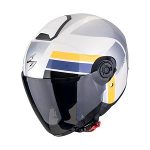 Open motorhelm Scorpion EXO-CITY II BLUR wit-zilver-geel