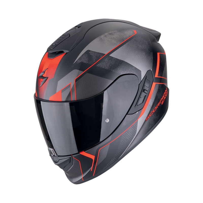 Integraal motorhelm Scorpion EXO-1400 EVO II AIR INTENSIO mat zwart-rood uitverkoop