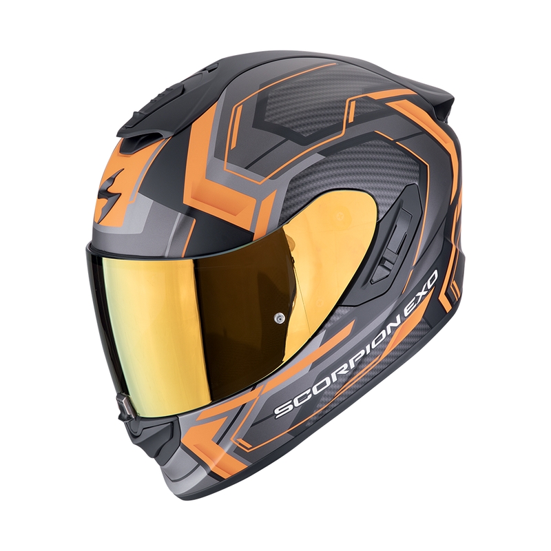 Integraalhelm Scorpion EXO-1400 EVO II AIR LINART mat zwart-oranje uitverkoop