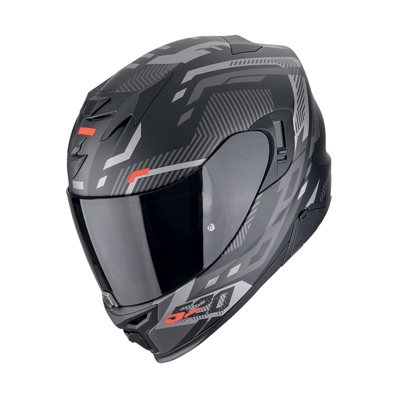 Integraalhelm Scorpion EXO-520 EVO AIR RANKA mat zwart-zilver-rood uitverkoop
