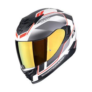 Integraalhelm Scorpion EXO-520 EVO AIR LENA mat wit-zilver-rood