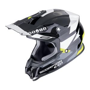 Motorcrosshelm Scorpion VX-16 EVO AIR ROD zwart-fluo geel