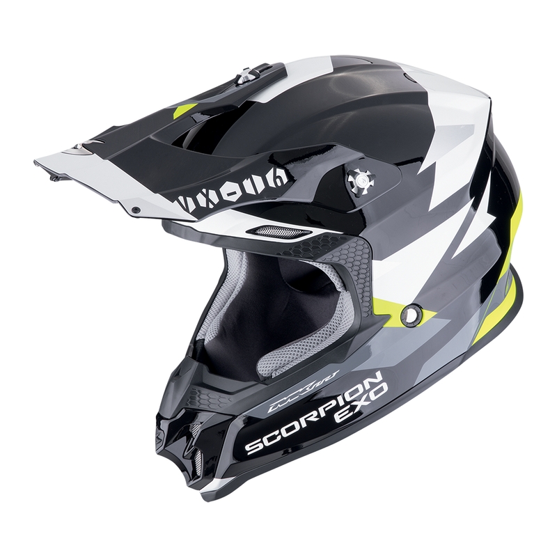 Motorcrosshelm Scorpion VX-16 EVO AIR ROD zwart-fluo geel