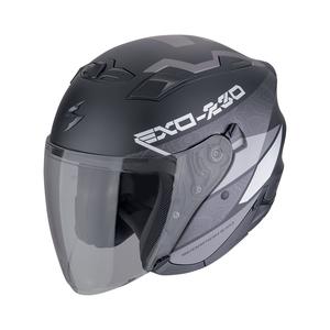 Open motorhelm SCORPION EXO-230 BAND mat zwart-zilver