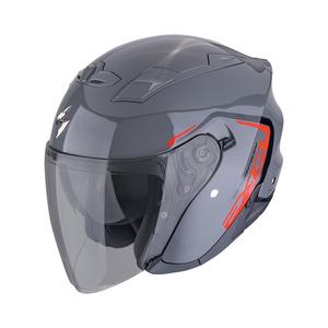 Open motorhelm SCORPION EXO-230 CIT-E grijs-rood