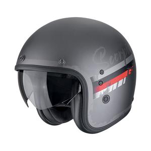 Open motorhelm Scorpion Belfast Evo ADONIS mat zilver-zwart
