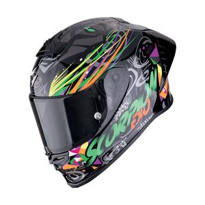 Integraalhelm Scorpion EXO-R1 EVO II AIR SAVAGE zwart-groen-oranje