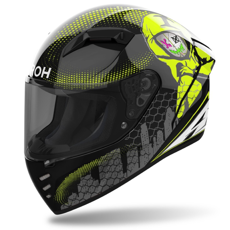 Integraal motorhelm Airoh CONNOR Gamer zwart-grijs-fluogeel
