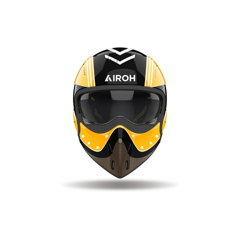 Airoh J110 Command Modulaire Motorhelm Glans Geel