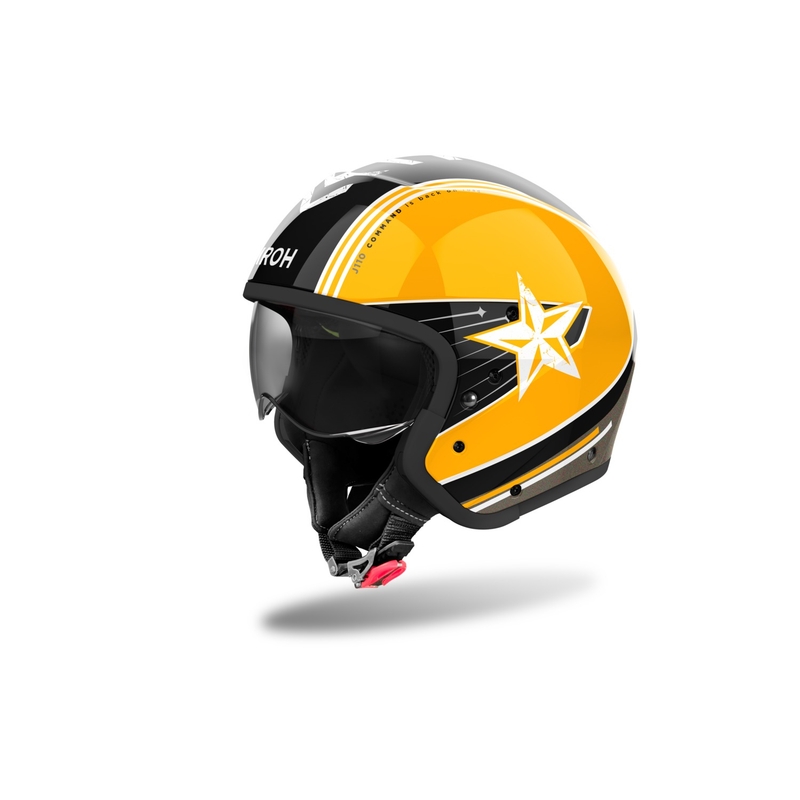 Airoh J110 Command Modulaire Motorhelm Glans Geel