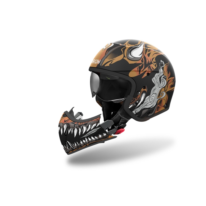 Modulaire motorhelm Airoh J110 Oni matzwart