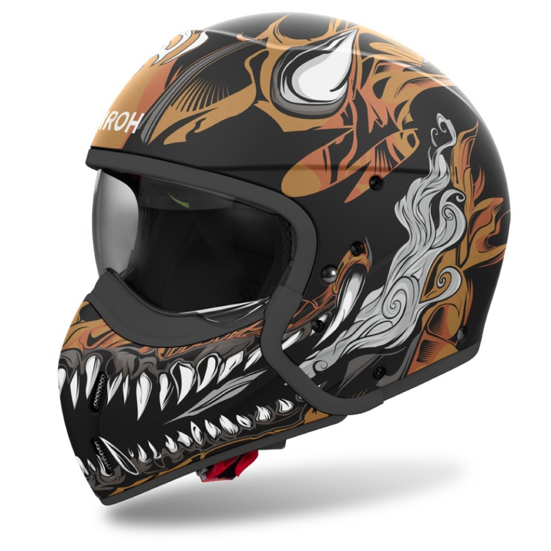 Modulaire motorhelm Airoh J110 Oni matzwart
