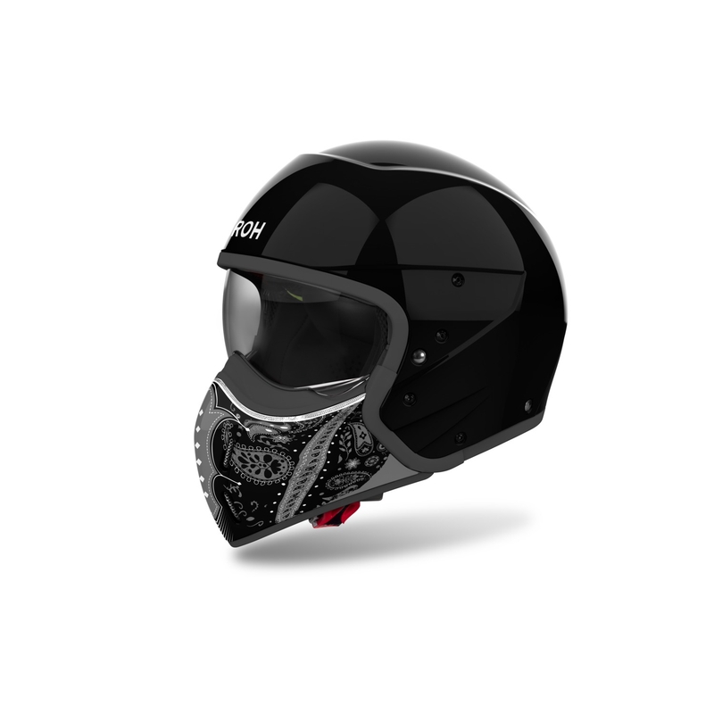 Modulaire motorhelm Airoh J110 Paesly glanzend zwart