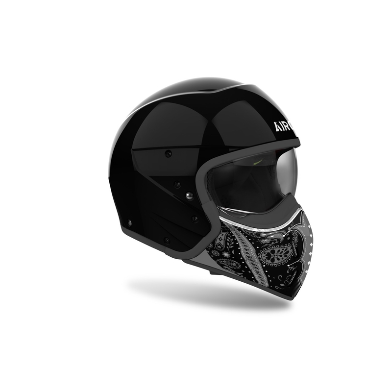 Modulaire motorhelm Airoh J110 Paesly glanzend zwart