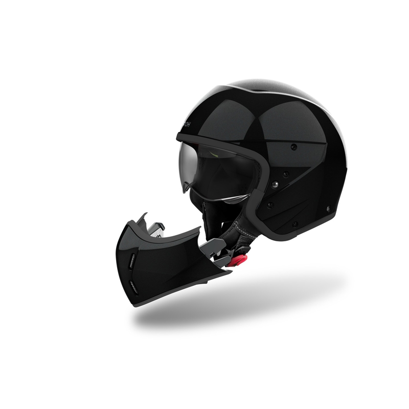 Modulaire motorhelm Airoh J110 Kleur Glans Zwart