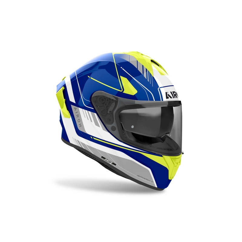 Integraal motorhelm Airoh SPARK 2 Chrono glanzend blauw-geel