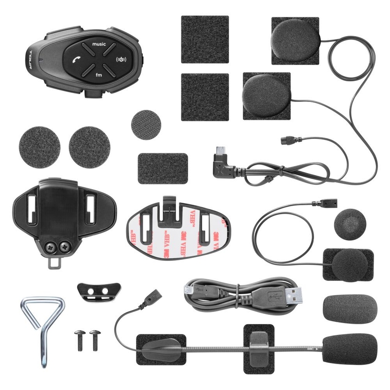 Bluetooth handsfree Interphone CellularLine TOUR HD Twin Pack 2 stuks