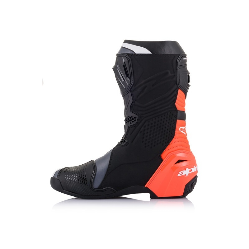 Alpinestars Supertech R zwart-fluorood-wit-grijs motorlaarzen