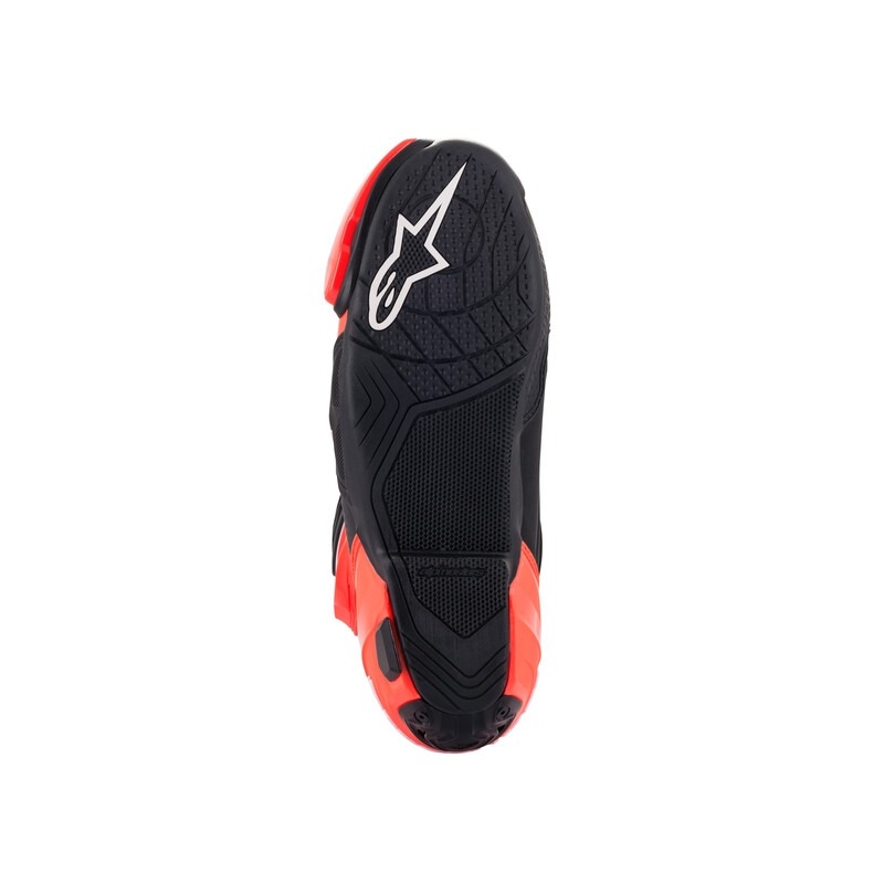 Alpinestars Supertech R Geventileerde Zwart-Wit-Fluor Rode Motorfietslaarzen