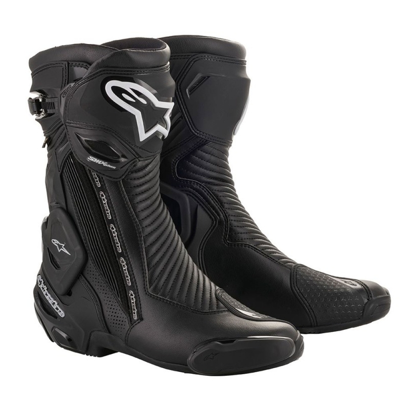 Alpinestars SMX Plus 2 Gore-Tex zwart-zilver motorlaarzen