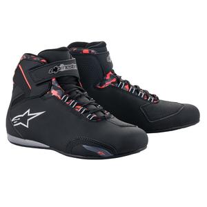 Alpinestars Sektor Waterdichte Zwart-Rood-Grijs-Kampo Motorfietslaarzen