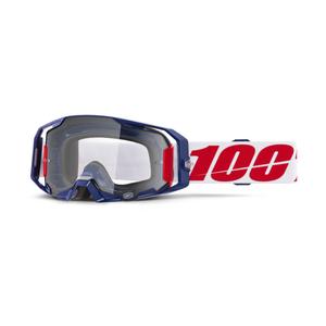 Motorcrossbril 100% ARmatic Mach Z met helder plexi