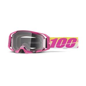 Motorcrossbril 100% ARmatic Sellars met heldere plexi