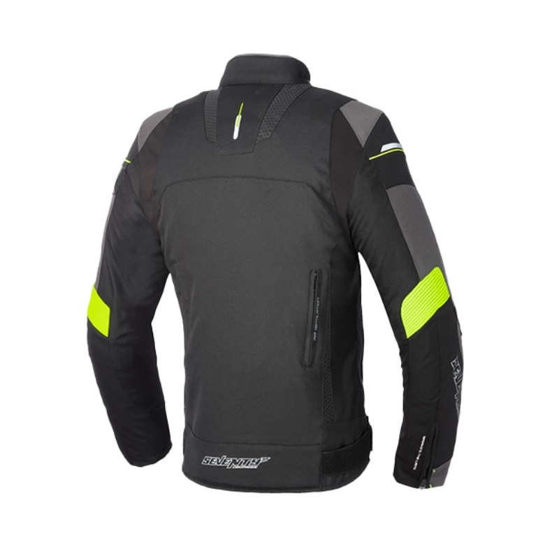 Motorjas SEVENTY DEGREES SD-JR69 zwart-fluogeel