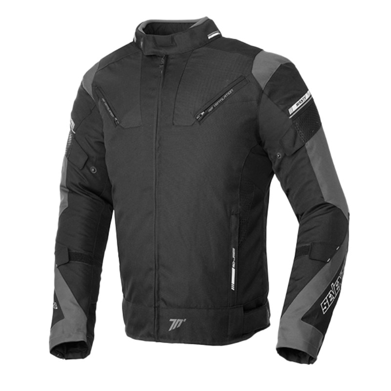 Motorjas SEVENTY DEGREES SD-JR69 zwart-grijs