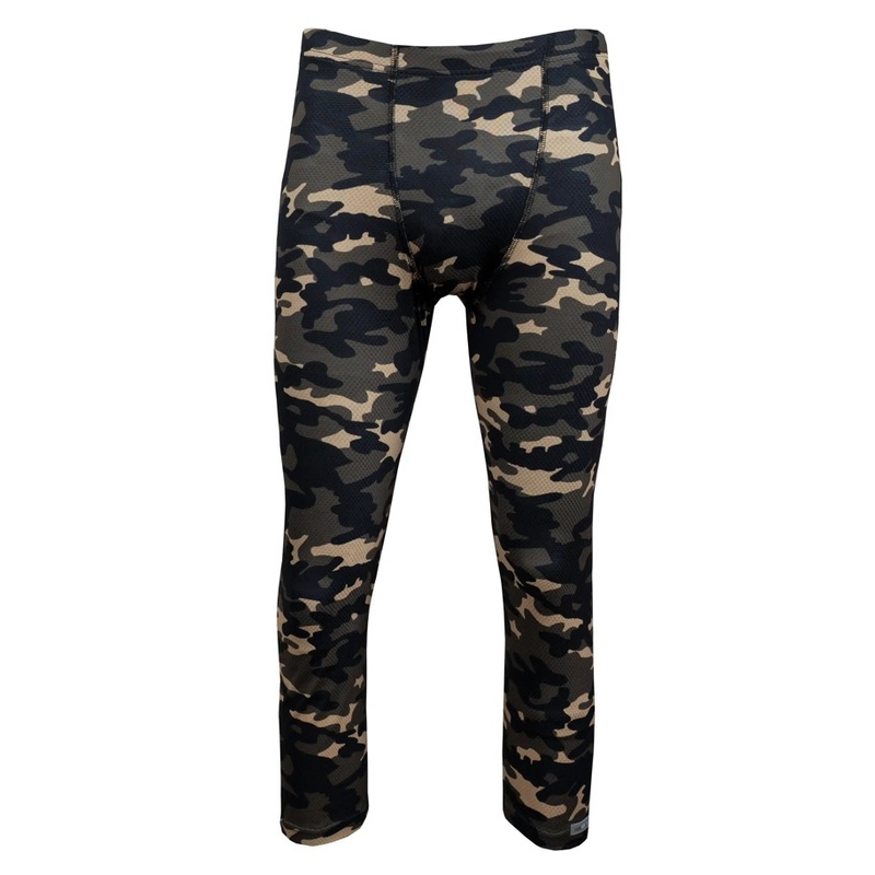 Thermo onderbroek nanosilver® 3/4 camo olijfgroen