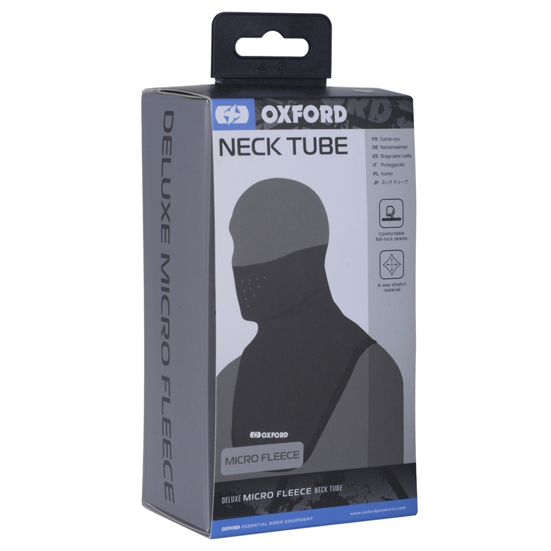 Oxford Deluxe nekwarmer met synthetische vezel zwart