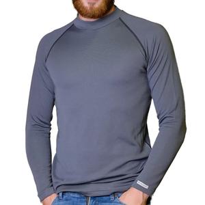 Heren thermisch T-shirt nanosilver® Basic Merino grijs