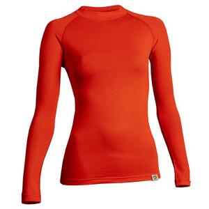 Dames thermoshirt nanosilver® Raglan rood - lange mouw