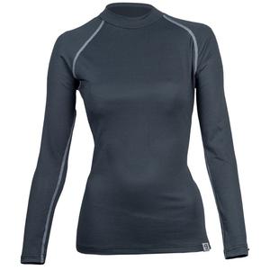 Dames thermoshirt nanosilver® Raglan antracietgrijs - lange mouw