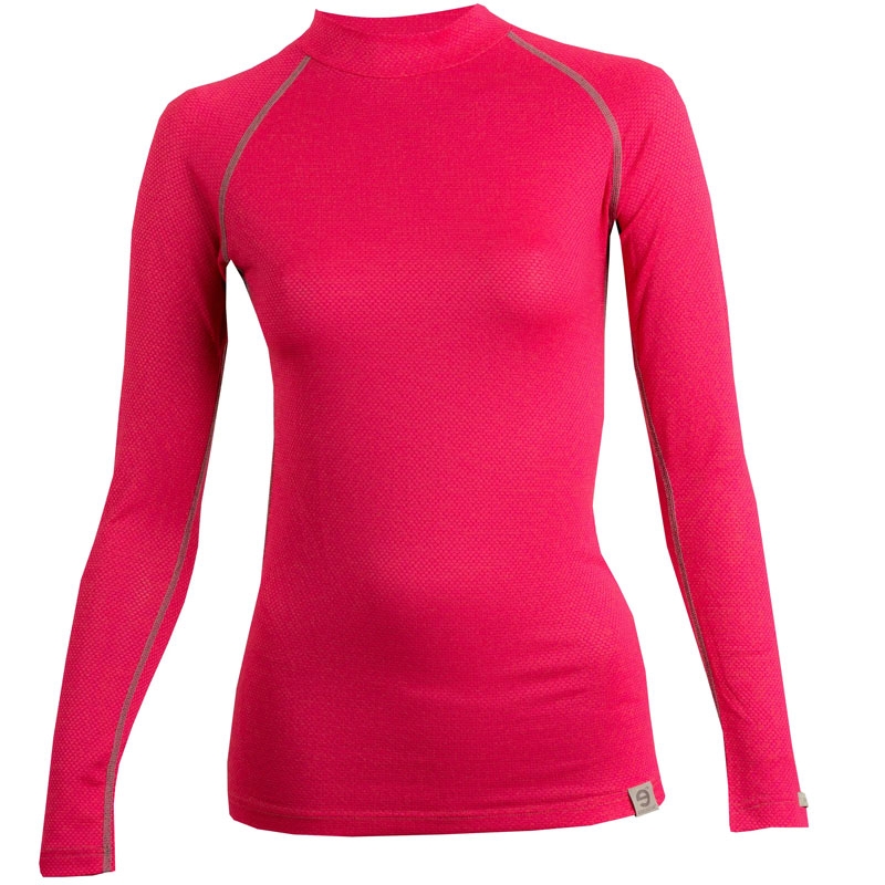 Thermisch dames-T-shirt nanozilver® MERINO roze