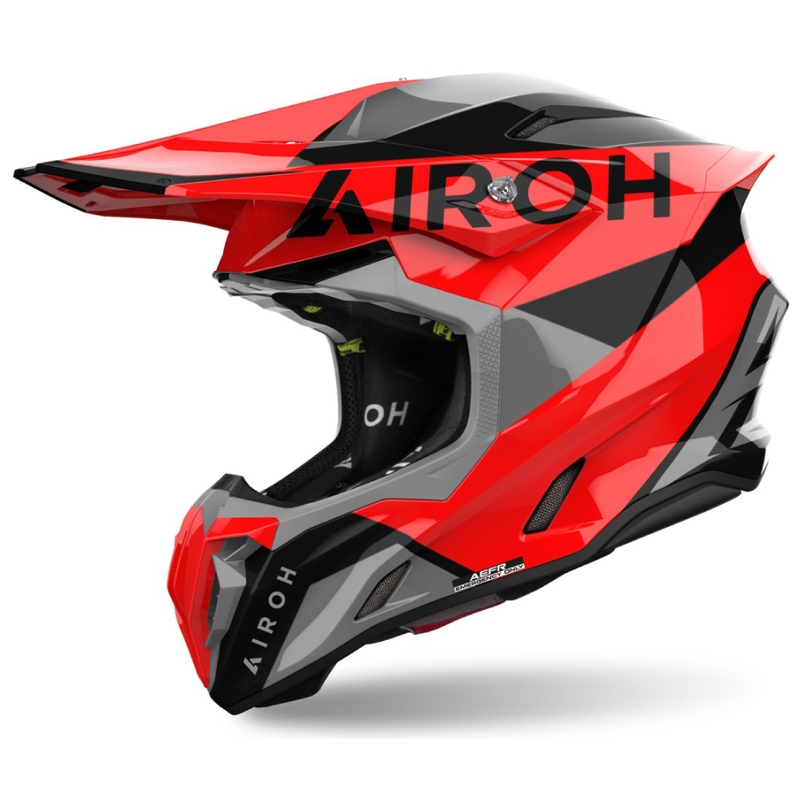 Motorcrosshelm Airoh Twist 3 King rood glanzend
