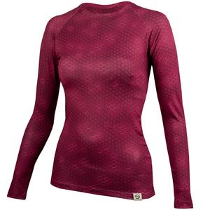Dames thermoshirt nanosilver® Plastic donkerroze